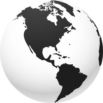 World globe earth map png