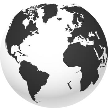 World globe earth map png