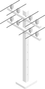 Electrical power grid sign symbol png