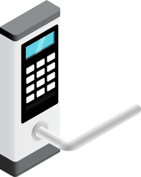 Electric door lock symbol png