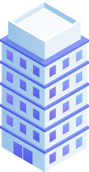 Buildings isometric illustrations png