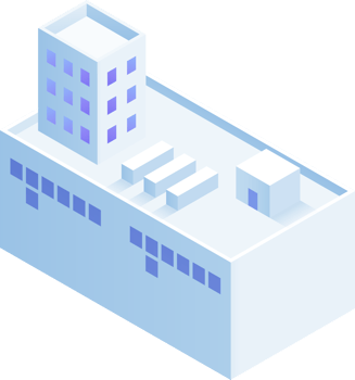 Buildings isometric illustrations png