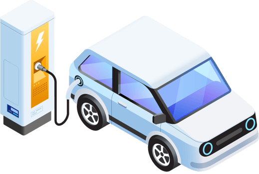 Electric vehicle charging station png