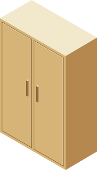 Wardrobe isometric illustrations png