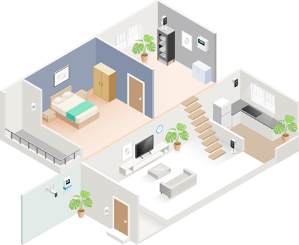 Interior isometric illustrations png