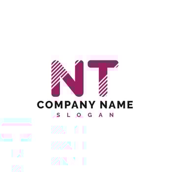 NT Letter Logo Design. NT letter logo Vector Illustration - Vector