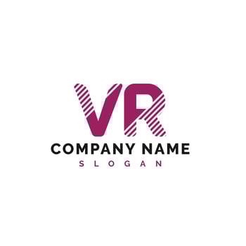 VR Letter Logo Design. VR Letter Logo Vector Illustration - Vector