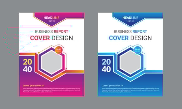 Corporate Book Cover Design Template. Can be used for Brochures, Annual reports, magazines, Posters, Business presentations, portfolios, flyers, banners, and Websites. vector