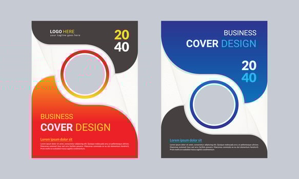 Corporate Book Cover Design Template. Can be used for Brochures, Annual reports, magazines, Posters, Business presentations, portfolios, flyers, banners, and Websites. vector