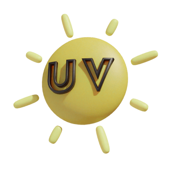 UV light on transparent background png