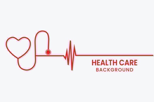 Health care flat background design. vector