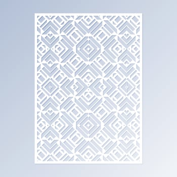 seamless die cut decorative pattern template vector