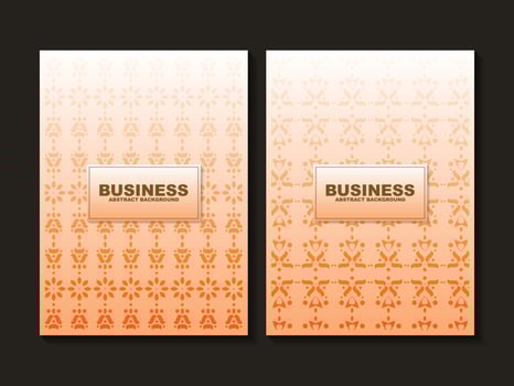 vintage geometric pattern cover set vector