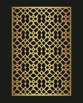Luxury seamless die cut decorative pattern template vector