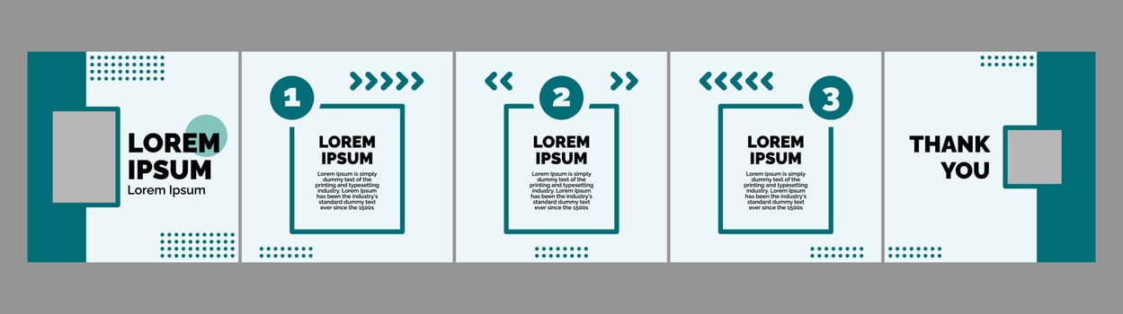 microblog or carousel layout template for social media posts vector
