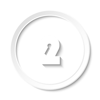 Bullet with number 2 png
