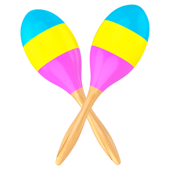 Maracas instrument brazil carnival png
