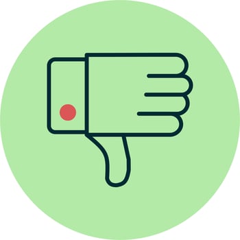 Dislike Vector Icon
