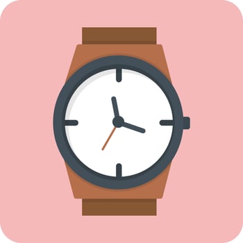 Wrist watch icon vector