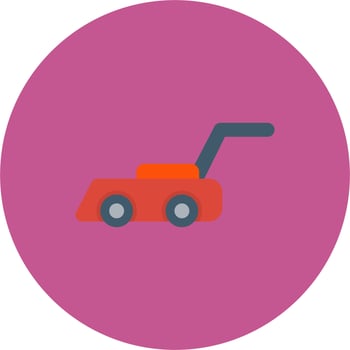 Lawnmower vector icon