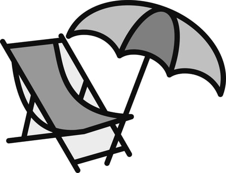 Deckchair Vector Icon