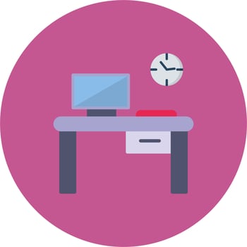 Officetable Vector Icon