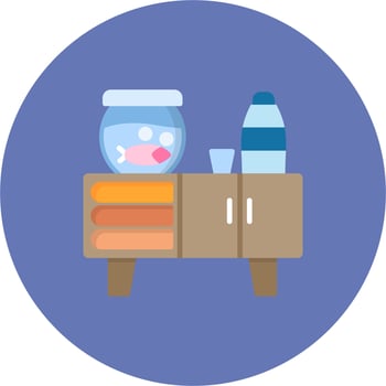 Nightstand Vector Icon