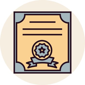 Certificate Vector Icon