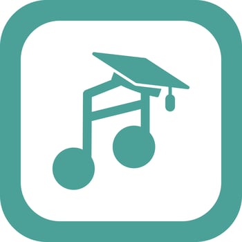 Music education Vector Icon