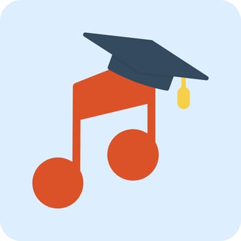 Music education Vector Icon