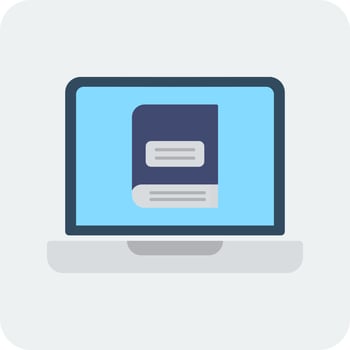 Online learning Vector Icon
