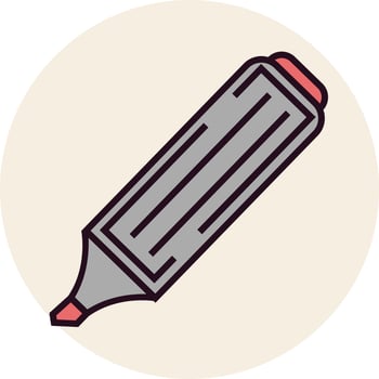 Highlighter Vector Icon