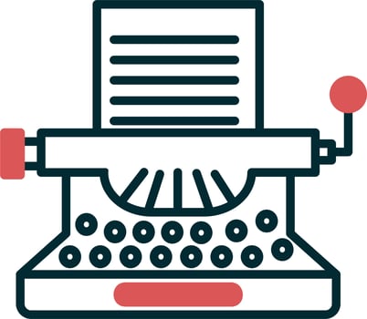 Typewriter Vector Icon