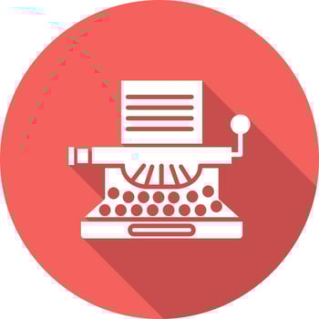Typewriter Vector Icon