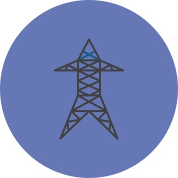 Electric Tower Vector Icon