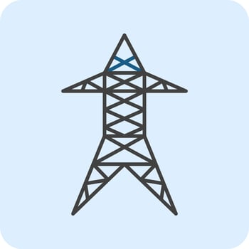 Electric Tower Vector Icon
