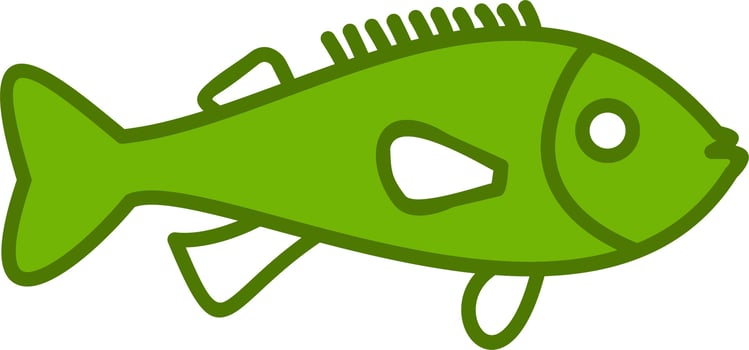 Rock Fish Vector Icon