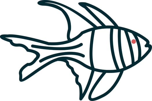 Banggai Cardinal Fish Vector Icon