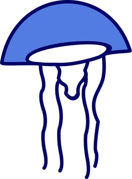Jelly Fish Vector Icon