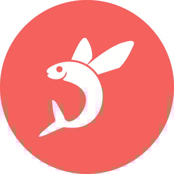 Flying Fish Vector Icon