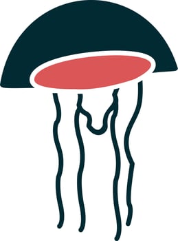 Jelly Fish Vector Icon