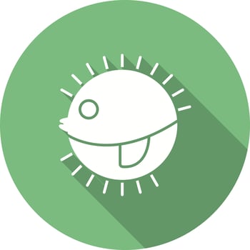 Puffer Fish Vector Icon