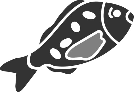 Jew Fish Vector Icon