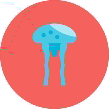 Jelly Fish Vector Icon