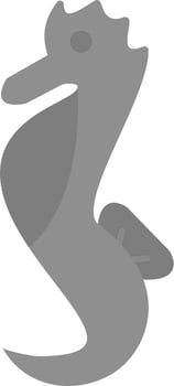 Sea Horse Vector Icon