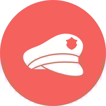 Police hat Vector Icon