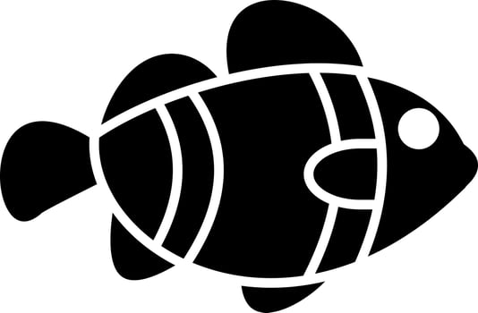 Clown Fish Vector Icon