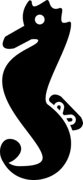 Sea Horse Vector Icon