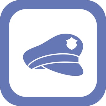 Police hat Vector Icon