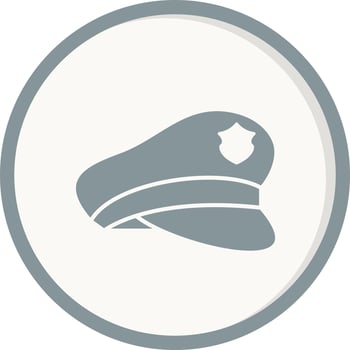 Police hat Vector Icon